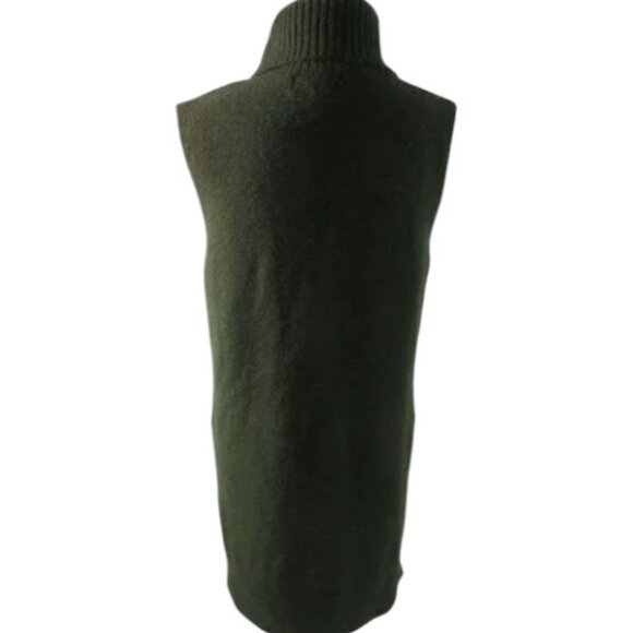 Cynthia Rowley green sleeveless turtleneck tunic sweater size XS - Picture 5 of 8